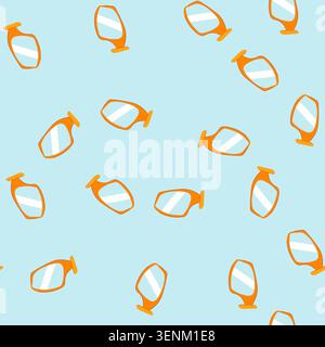 pattern orange car side mirror illustrating an automotive component, reflecting light and representing themes of driving, travel, safety, and vehicle Stock Vector