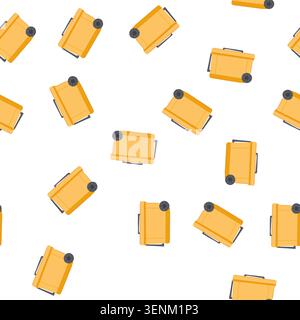 pattern camping cooler box cartoon. blue refrigerator, summer ice camping cooler box sign. seamless symbol vector illustration Stock Vector