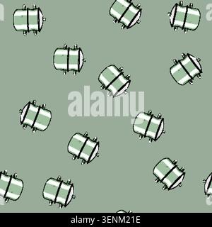 seamless pattern kitchen steamer pot cartoon. steam cooking, food healthy, stainless bamboo kitchen steamer pot sign vector Stock Vector