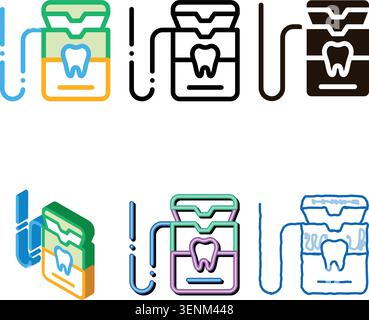 Stomatology Equipment Vector minimal Thin Line Sign Icon. Dentist Cabinet Instrument Tool Equipment And Device Linear Pictogram. Medical Treatment The Stock Vector
