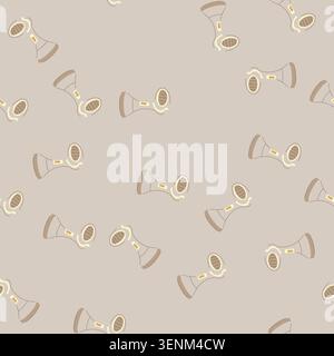 pattern portable garment steamer cartoon. vertical hand, laundry ironing, woman machine portable garment steamer sign. seamless vector illustration Stock Vector