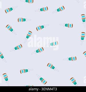 pattern decongestant nasal spray bottle cartoon. mist rinse, squeeze applicator, nozzle hygiene decongestant nasal spray bottle sign. seamless vector Stock Vector