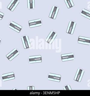 pattern bath shower cabin cartoon. modern box, hotel et, clean room bath shower cabin sign. seamless vector illustration Stock Vector