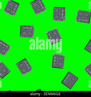 seamless pattern wave audio interface cartoon. wave audio interface sign vector Stock Vector