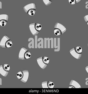 seamless pattern surveillance ip camera cartoon. safety cctv, system private surveillance ip camera sign vector Stock Vector