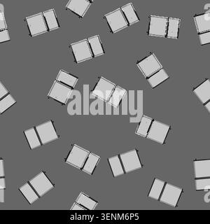 seamless pattern home fridge refrigerator cartoon. home fridge refrigerator sign vector Stock Vector