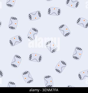 pattern system smoke detector cartoon. monoxide flame, emergency protection, alert office system smoke detector sign. seamless vector illustration Stock Vector