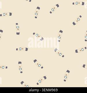 pattern capacity spirometer cartoon. volume measurement, respiratory test, airflow pulmonary capacity spirometer sign. seamless vector illustration Stock Vector