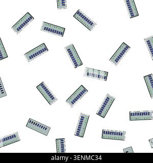 pattern port usb hub cartoon. equipment connect, device cable port usb hub sign vector Stock Vector