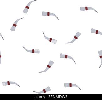 pattern drinking viking horn cartoon. scandinavia axe, berserker longship, valhalla rune drinking viking horn sign. seamless symbol vector illustratio Stock Vector