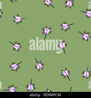 seamless pattern corsage boutonniere cartoon. groom flower, accessory rose, tradition ceremony corsage boutonniere sign vector Stock Vector