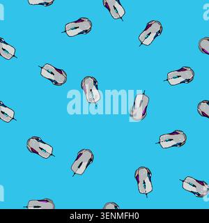 seamless pattern computer game mouse cartoon. accessories video, pixel black, monitor desktop computer game mouse sign vector Stock Vector