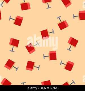 pattern ignition tnt bomb cartoon. shockwave devastation, energy combustion, reaction chemistry ignition tnt bomb sign. seamless vector illustration Stock Vector