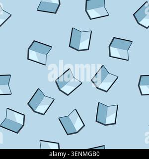 seamless pattern Flexible screen technology illustrating a bending display for modern electronic devices, symbolizing innovation, portability and futu Stock Vector