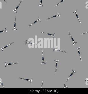 seamless pattern cleaner electric mop cartoon. clean vacuum, appliance equipment, floor machine cleaner electric mop sign vector Stock Vector