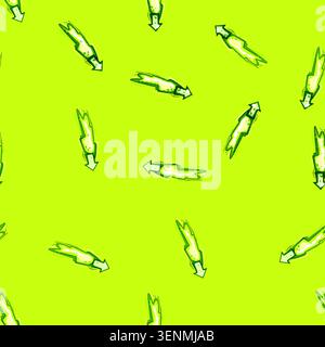 seamless pattern effect projectile game cartoon. laser gun, fire beam, shot energy effect projectile game sign vector Stock Vector