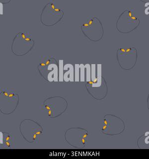 pattern earplug earplug cartoon. plug protection, auditory noise, safety care earplug earplug sign. seamless vector illustration Stock Vector