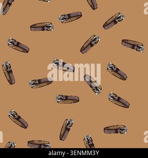 seamless pattern clothing leather belt cartoon. clothing leather belt sign vector Stock Vector
