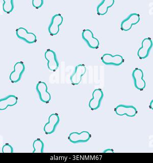 pattern wear safety goggles cartoon. glasses construction, work goggle, glass protect wear safety goggles sign. seamless vector illustration Stock Vector