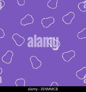 seamless pattern bead beads necklace cartoon. bracelet pearl, jewelry gras, party choker bead beads necklace sign vector Stock Vector