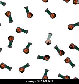 pattern burner heater gas cartoon. burner heater gas sign vector Stock Vector