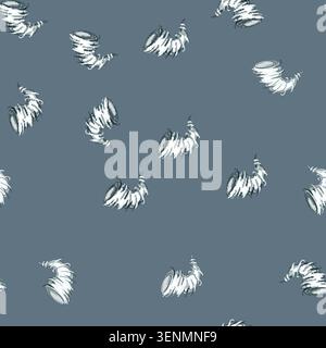 seamless pattern danger tornado cartoon. twister dark, funnel disaster, destruction cloud danger tornado sign vector Stock Vector