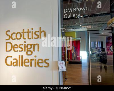 V&A Dundee Scottish Design Galleries entrance and D.M. Brown Gallery in Dundee, Scotland, UK. Stock Photo