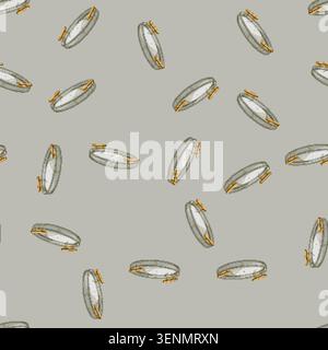 seamless pattern modern marble tray cartoon. modern marble tray sign vector Stock Vector