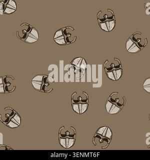 seamless pattern armor viking helmet cartoon. scandinavia saga, raider seafaring, exploration mythology armor viking helmet sign vector Stock Vector