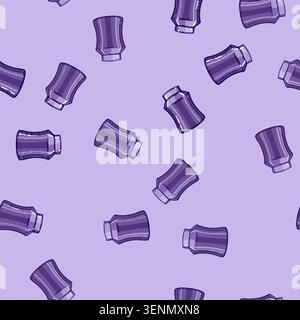 seamless pattern ceremony urn ashes cartoon. burial cremation, memorial dead, cemetery grief ceremony urn ashes sign vector Stock Vector