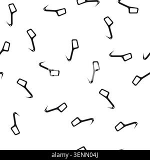 pattern climb piolet ice tool cartoon. climbing high, sport ax, active danger climb piolet ice tool sign vector Stock Vector