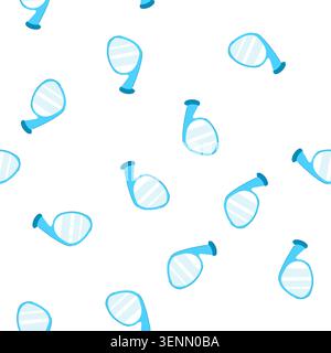 pattern side view car mirror highlighting road safety and driver awareness while operating a vehicle, minimalist vector illustration of an essential a Stock Vector