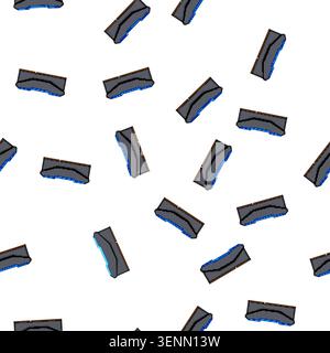 pattern access desktop memory cartoon. board hardware, motherboard chip access desktop memory sign vector Stock Vector