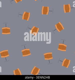 pattern force tnt bomb cartoon. ignition shockwave, devastation energy, combustion reaction force tnt bomb sign. seamless vector illustration Stock Vector