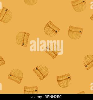 seamless pattern blank beanie color icon vector. blank beanie sign. isolated symbol illustration Stock Vector