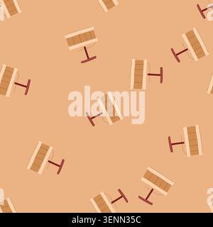 pattern blast tnt bomb cartoon. dynamite destruction, power impact, force ignition blast tnt bomb sign. seamless vector illustration Stock Vector