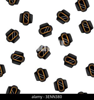 pattern pulse watch tracker cartoon. pulse watch tracker sign vector Stock Vector