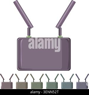 wifi 5g modem cartoon. speed internet, technology data wifi 5g modem sign colorful illustration Stock Vector