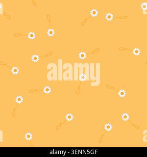 pattern label ring keychain cartoon. metal key, chain holder label ring keychain sign. seamless vector illustration Stock Vector