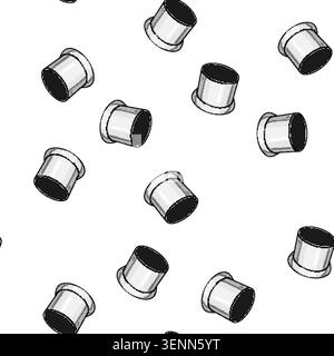 pattern flow faucet aerator cartoon. pressure efficiency, installation attachment, spray stream flow faucet aerator sign vector Stock Vector