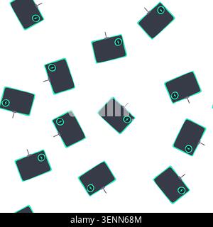 pattern stylish charging mouse pad wireless cartoon. practical functionality, trend fashion, portable compatibility stylish charging mouse pad wireles Stock Vector
