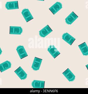 pattern portable toilet unit providing essential temporary sanitation and public convenience facilities for outdoor events, construction sites, or eme Stock Vector