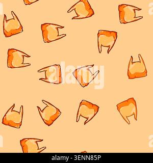 seamless pattern biodegradable plastic shopping bag cartoon. reusable environment, pollution waste, recycling disposable biodegradable plastic shoppin Stock Vector