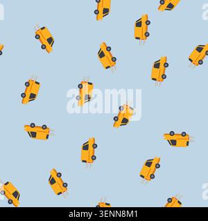 pattern ing delivery truck cartoon. dispatch route, driver vehicle, load haulage ing delivery truck sign. seamless vector illustration Stock Vector