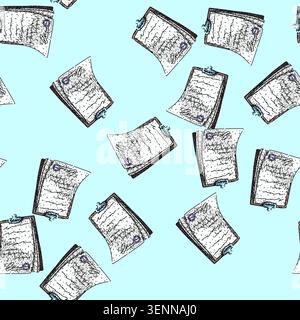 pattern conditions contract hand drawn. obligation clause, party negotiation, breach enforceability conditions contract vector sketch illustration Stock Vector