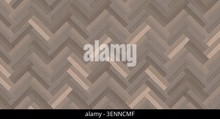 Realistic hardwood herringbone parquet floor with light brown wood grain texture offering a stylish interior backdrop for vector graphics home plans Stock Vector