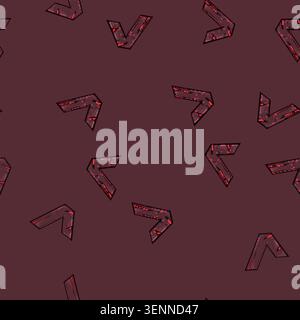 seamless pattern player lava game button cartoon. bit texture, fantasy 8, rock stone player lava game button sign vector Stock Vector