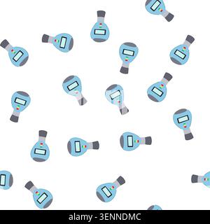 pattern lung spirometer cartoon. capacity volume, measurement respiratory, test airflow lung spirometer sign. seamless symbol vector illustration Stock Vector