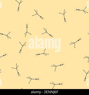 pattern line light ring cartoon. blue phone, stand round, selfie magic line light ring sign. seamless vector illustration Stock Vector