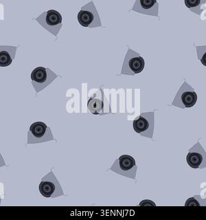 pattern security ip camera cartoon. surveillance video, cctv privacy, system technology security ip camera sign. seamless vector illustration Stock Vector